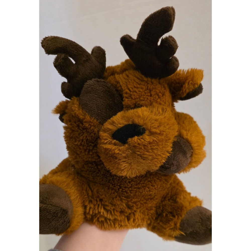Wishpets Myra Moose Puppet Plush Stuffed Animal Brown Preowned Soft‎ Toy